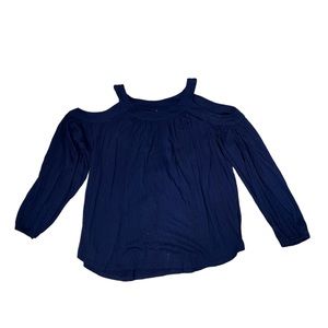 Lauren Ralph Lauren Long Sleeve Cut Out Shirt